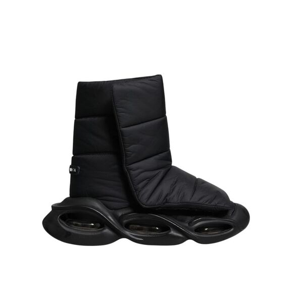 Dolce & Gabbana Black Slip On Wave Quilted Sneakers Men's Shoes